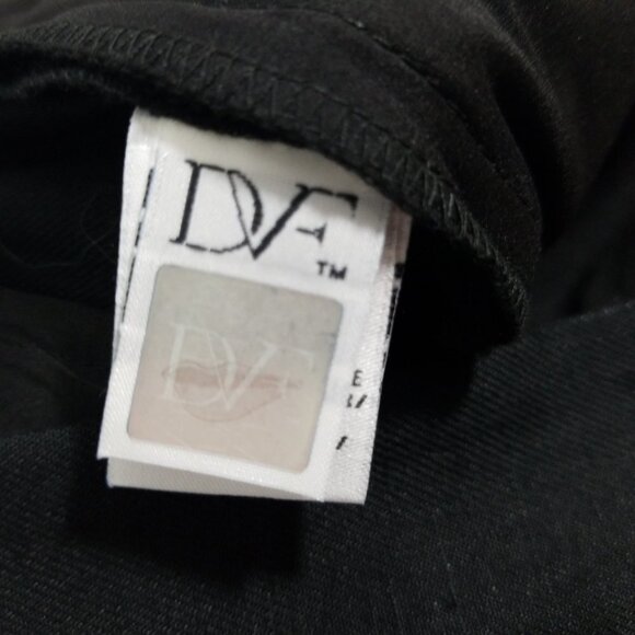 Diane Von Furstenberg Black Carissa Linen Ankle Pants 10 - Picture 7 of 8